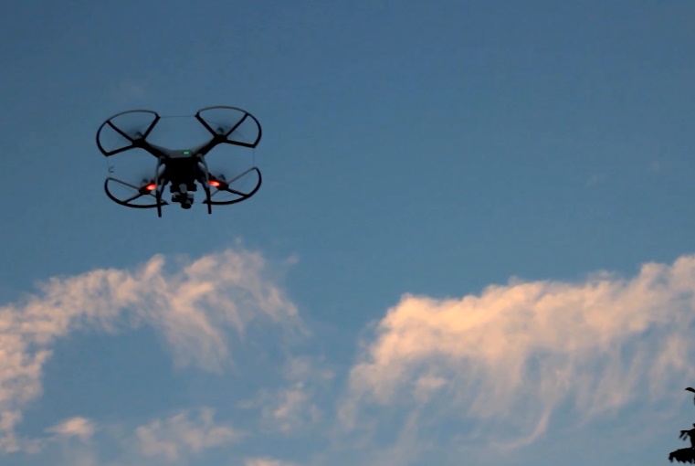 Quadcopter Drones fly